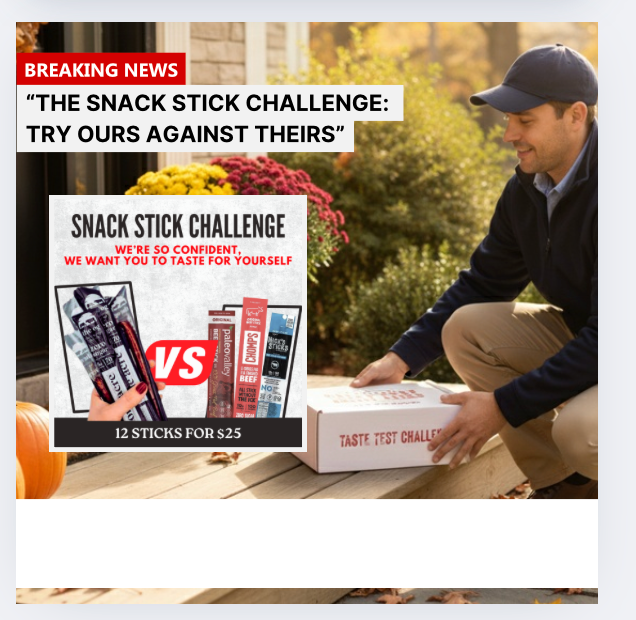 The Snack Stick Challenge